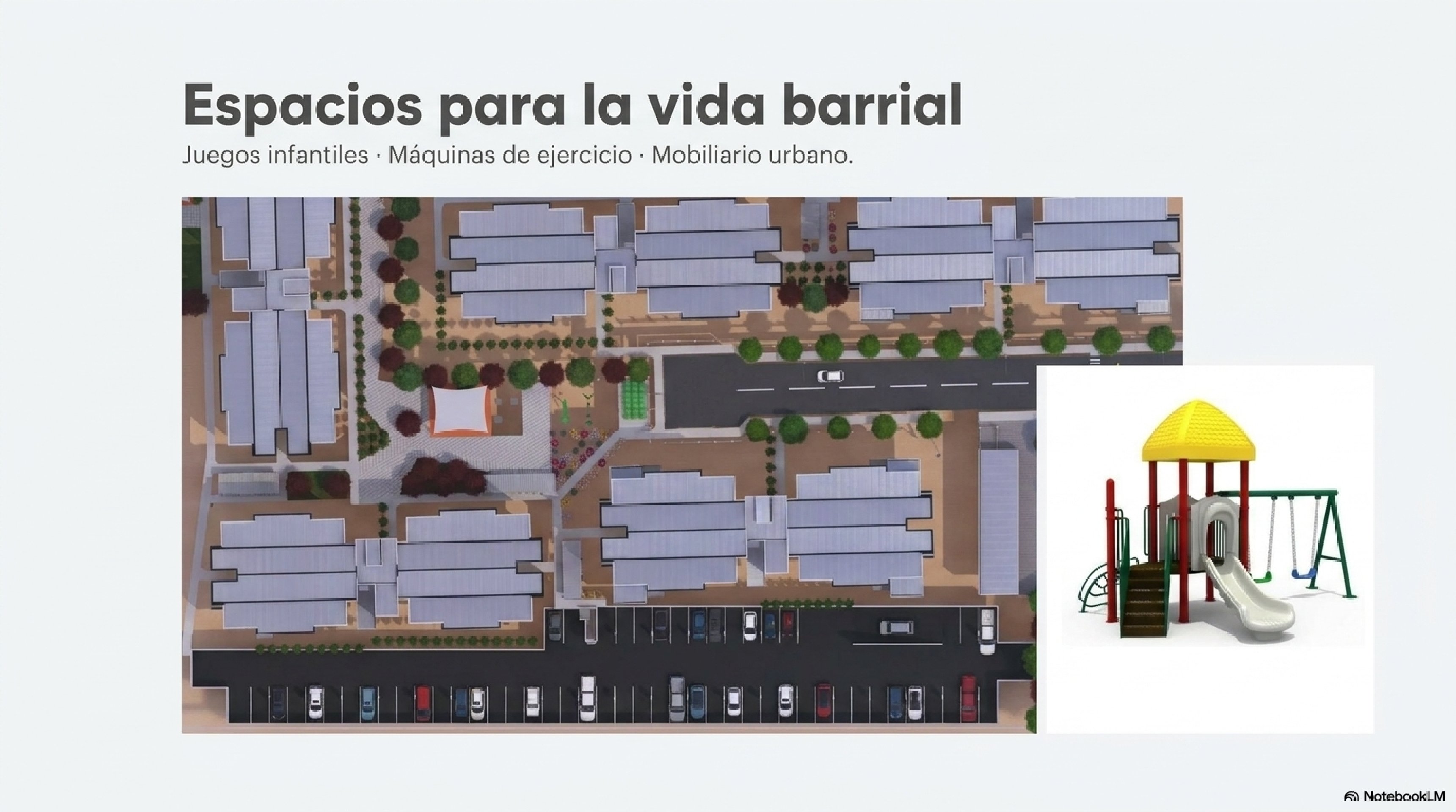 Espacios comunes y áreas para la vida barrial